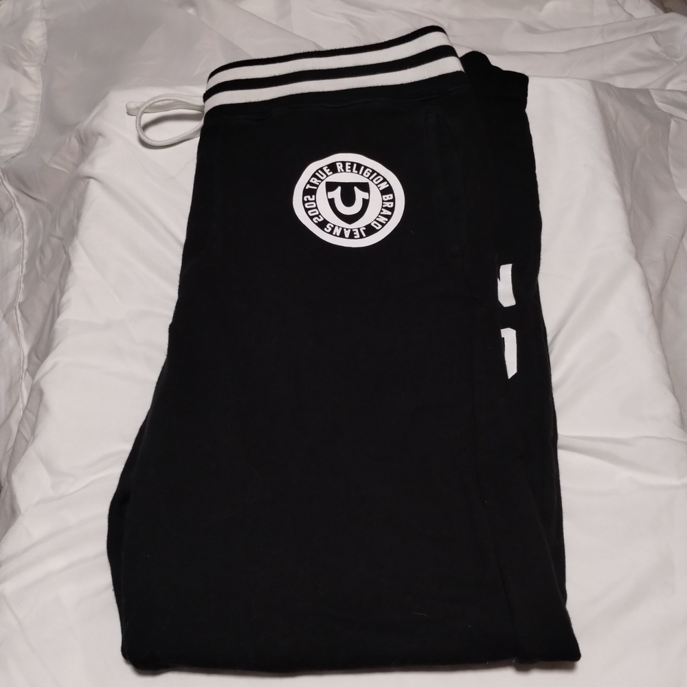 True Religion Black Joggers